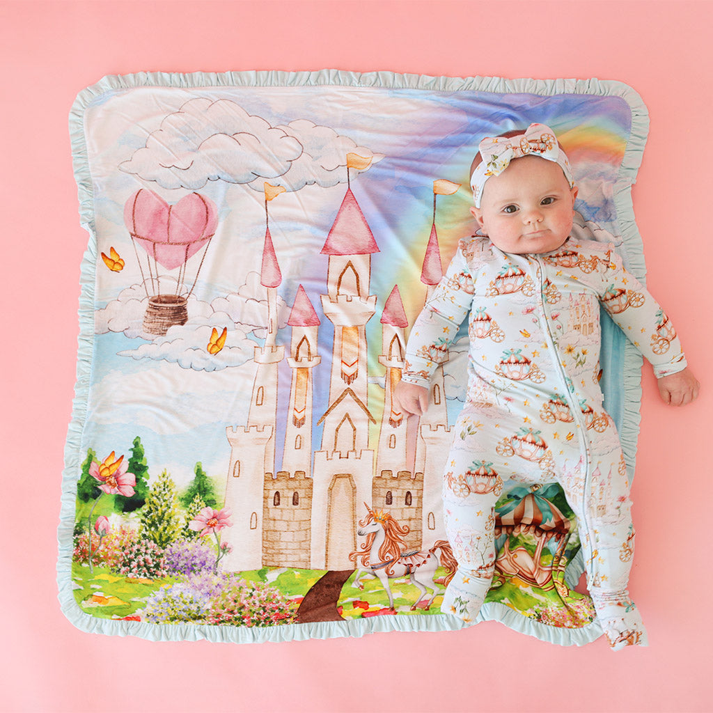 Catherine & Posh Queendom Ruffled Luxette Patoo® Blanket