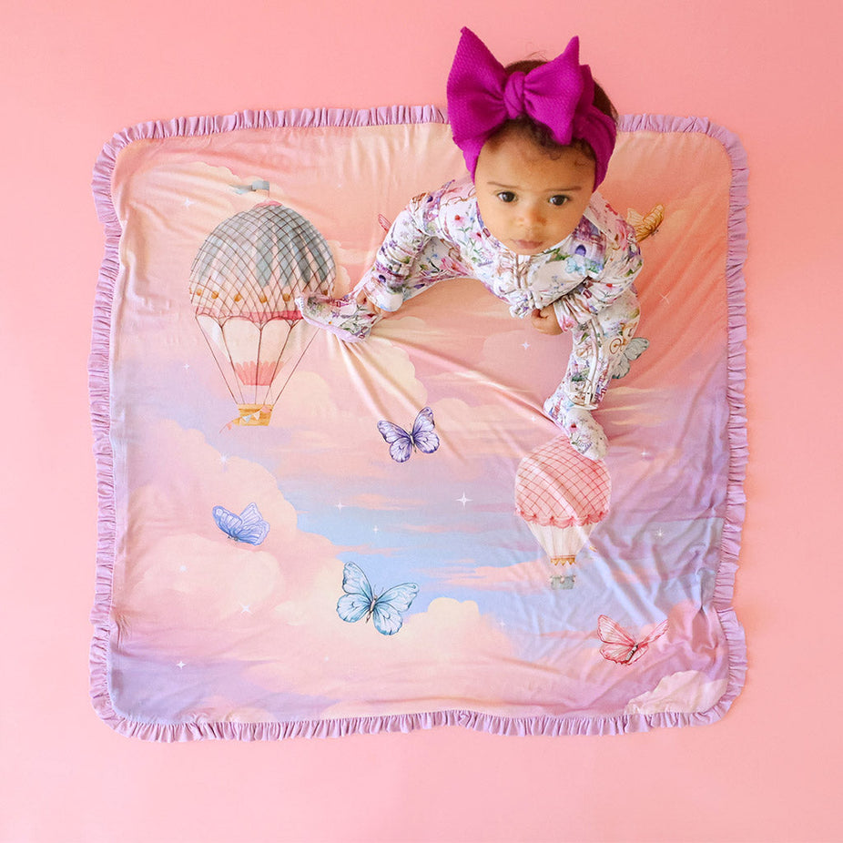Katrina & Skyler Ruffled Luxette Patoo® Blanket