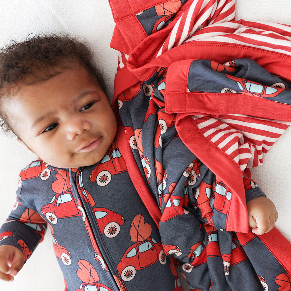 Love Bug & Love Bug Stripe Luxette Patoo® Blanket
