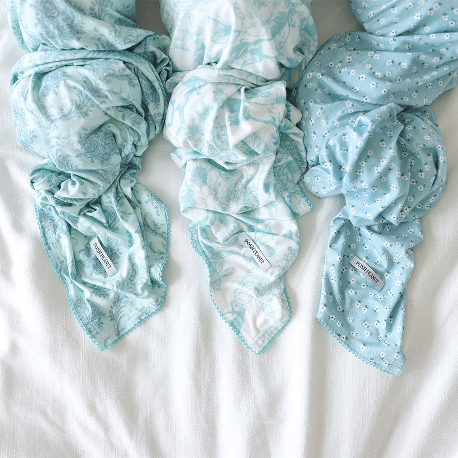 Charlotte Anne Picot Swaddle Set