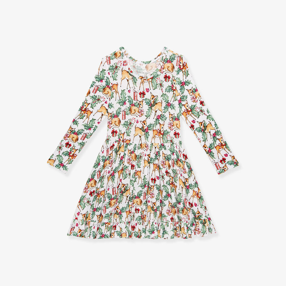 Deerest Ruffled Twirl Dress