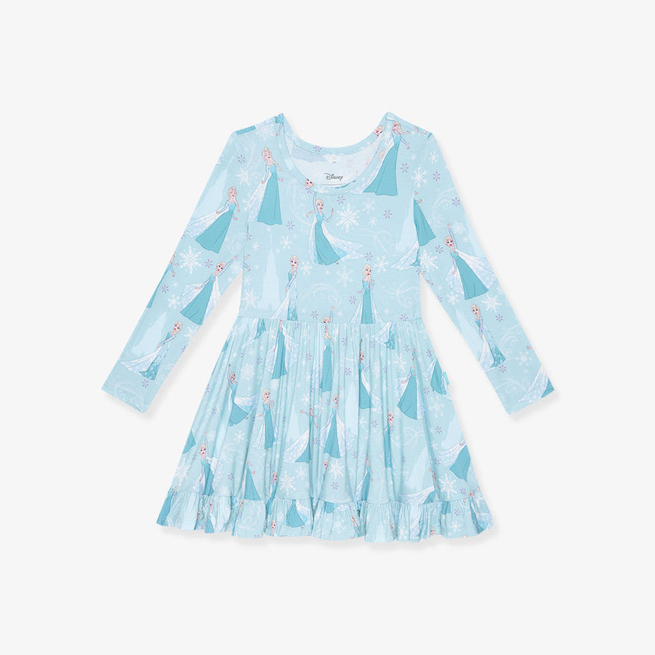 Disney Frozen Elsa Ruffled Twirl Dress