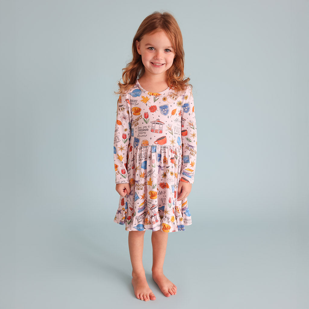Gilmore Girls Ruffled Twirl Dress