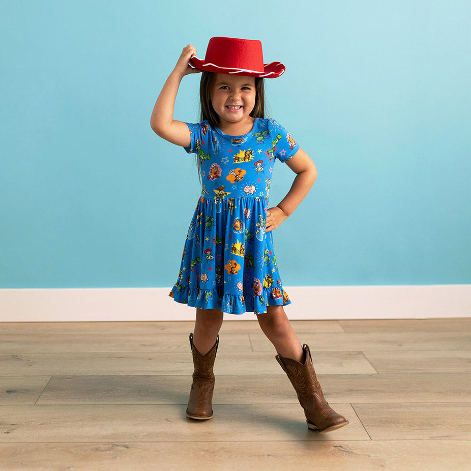 Disney Toy Story Short Sleeve Ruffled Twirl Dress