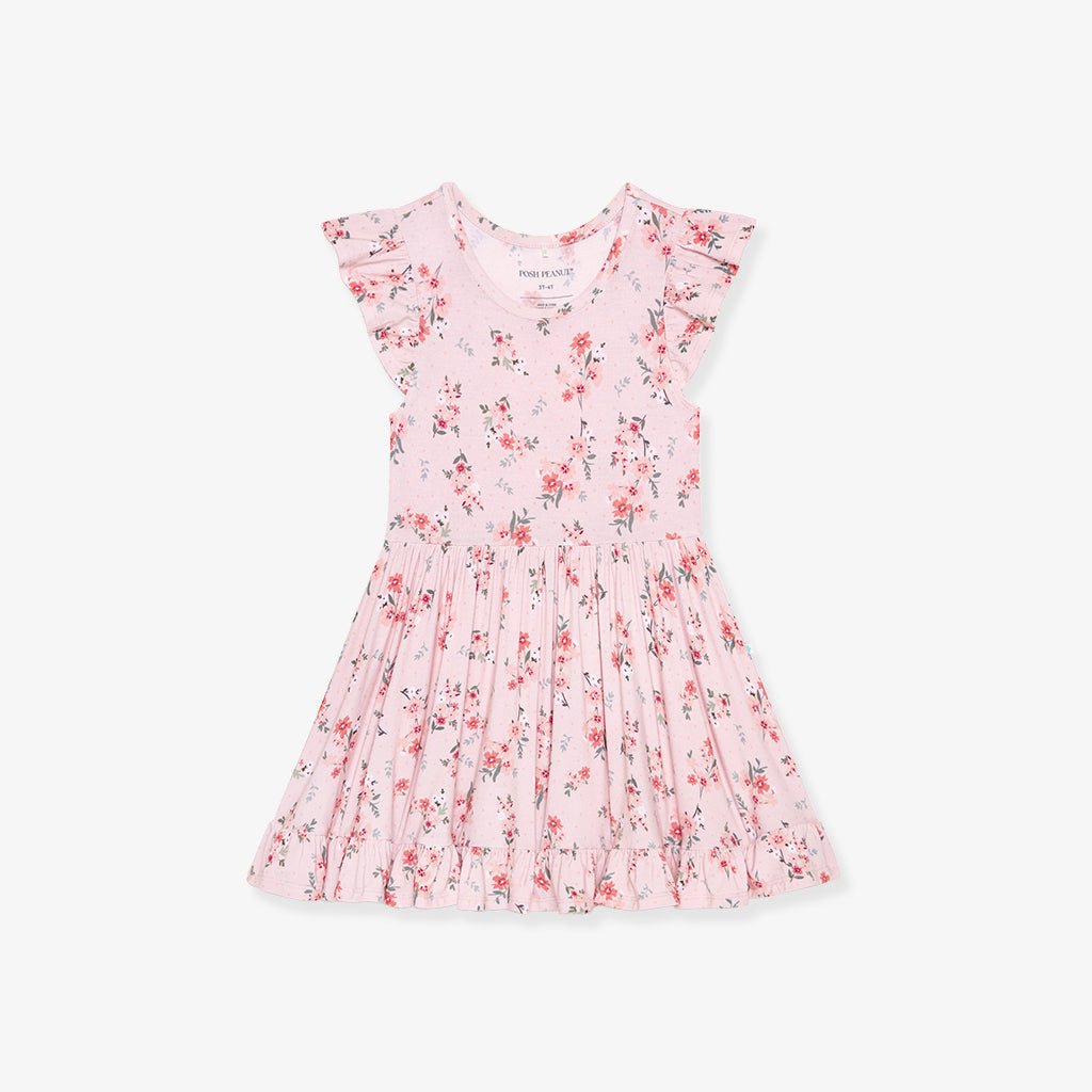 London Ruffled Twirl Dress
