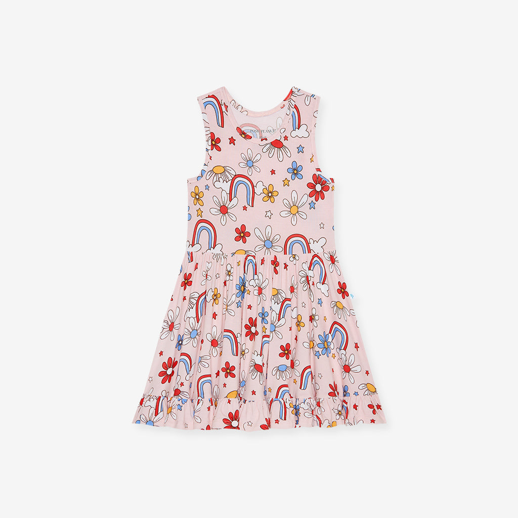 Jessie Racerback Ruffled Twirl Dress