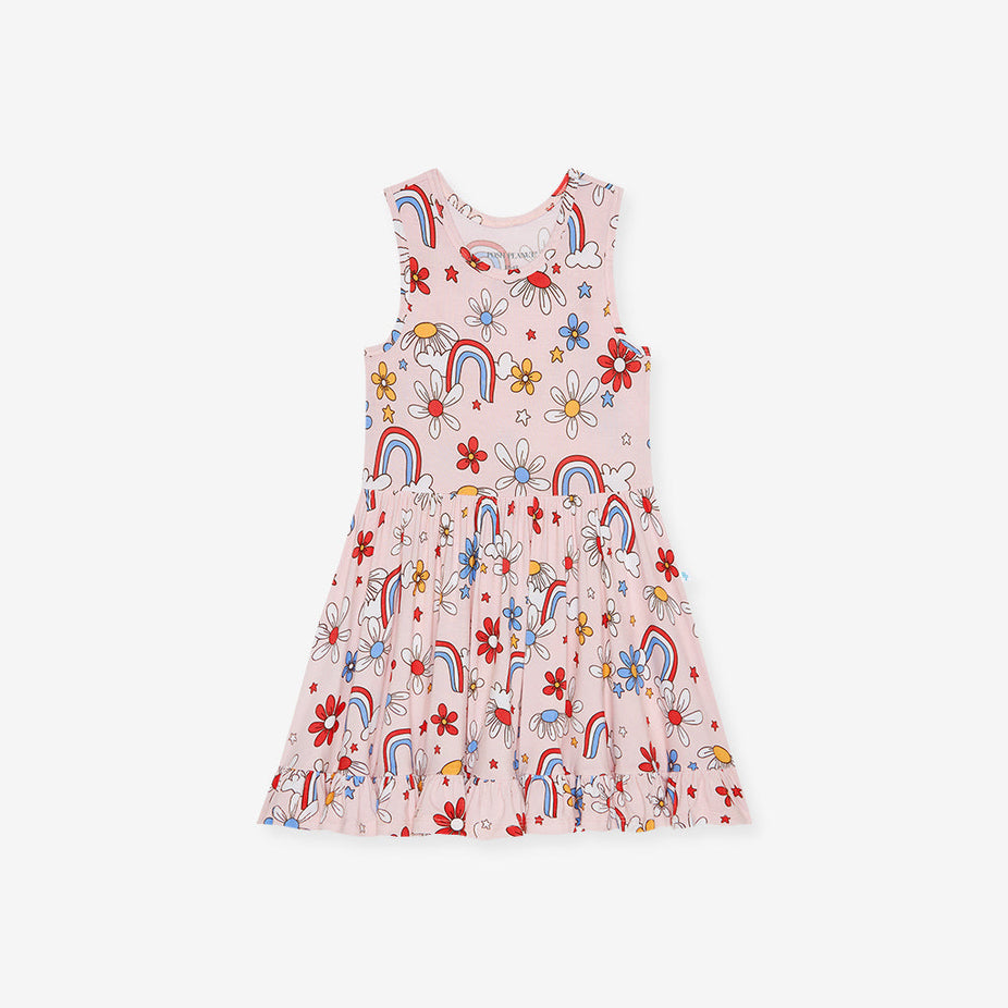 Jessie Racerback Ruffled Twirl Dress