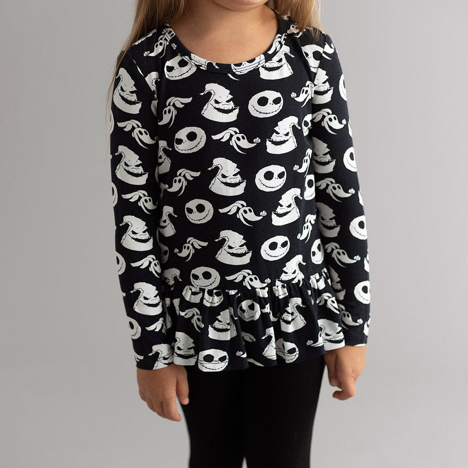 Disney The Nightmare Before Christmas Nightmare Medley Ruffled Top