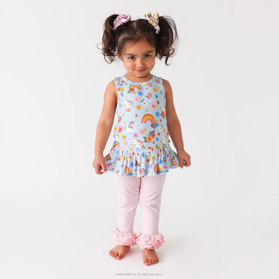 Springtime Blue Hello Kitty® Ruffled Tank Top