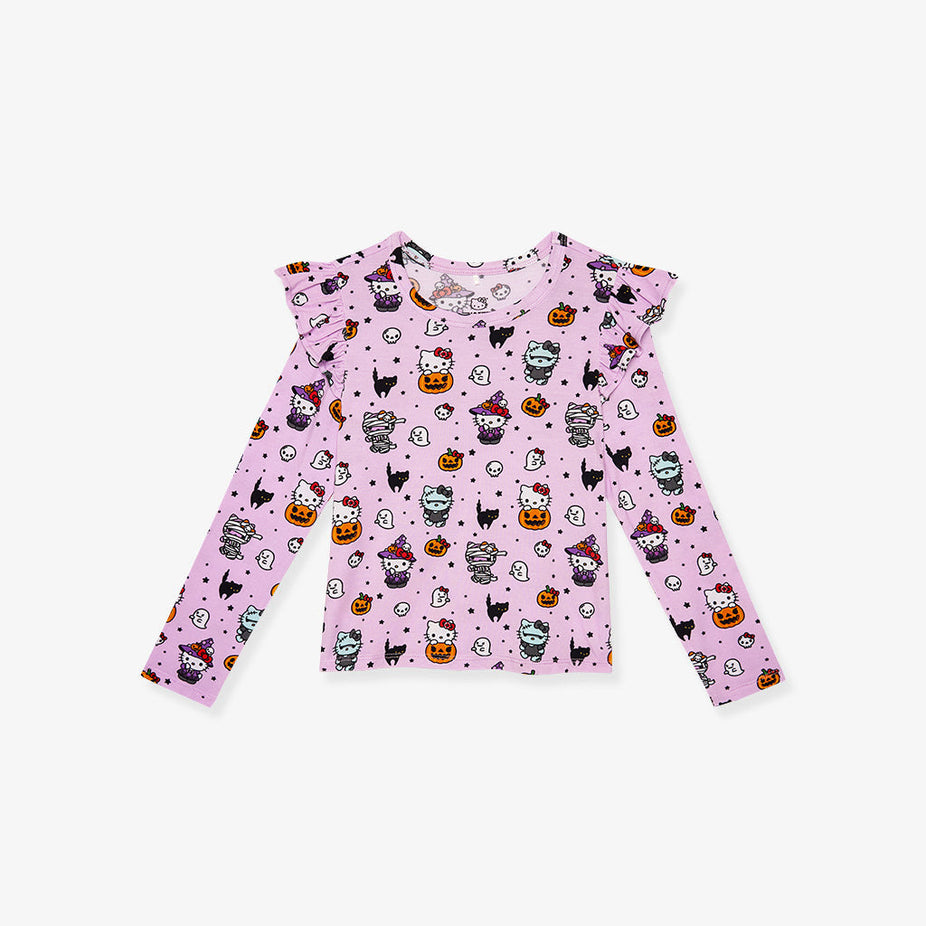 Hello Kitty® Monsters Ruffled Shoulder Top