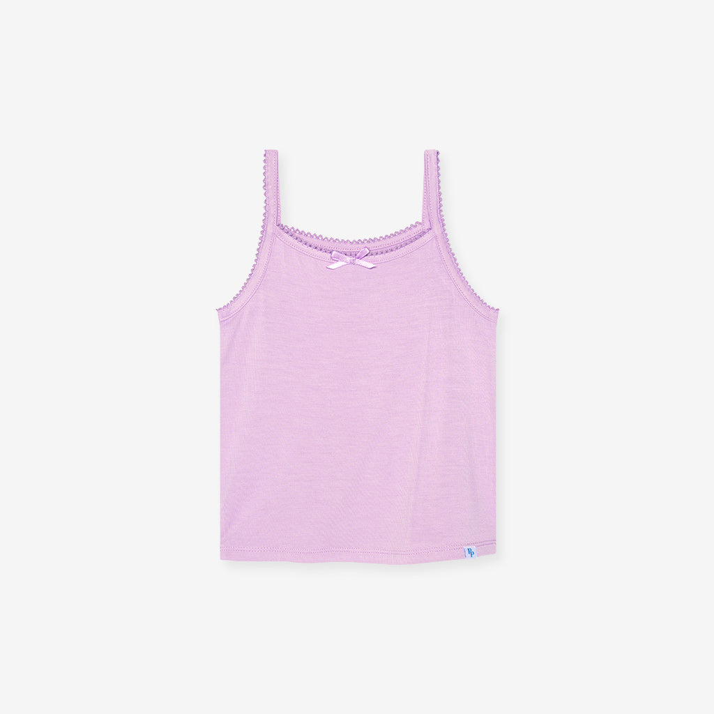 Raya Purple Girls' Picot Cami