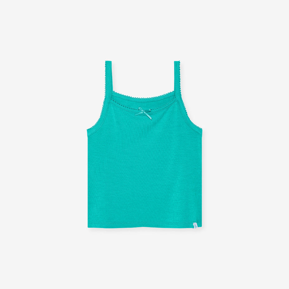 Signature Teal Girls' Picot Cami