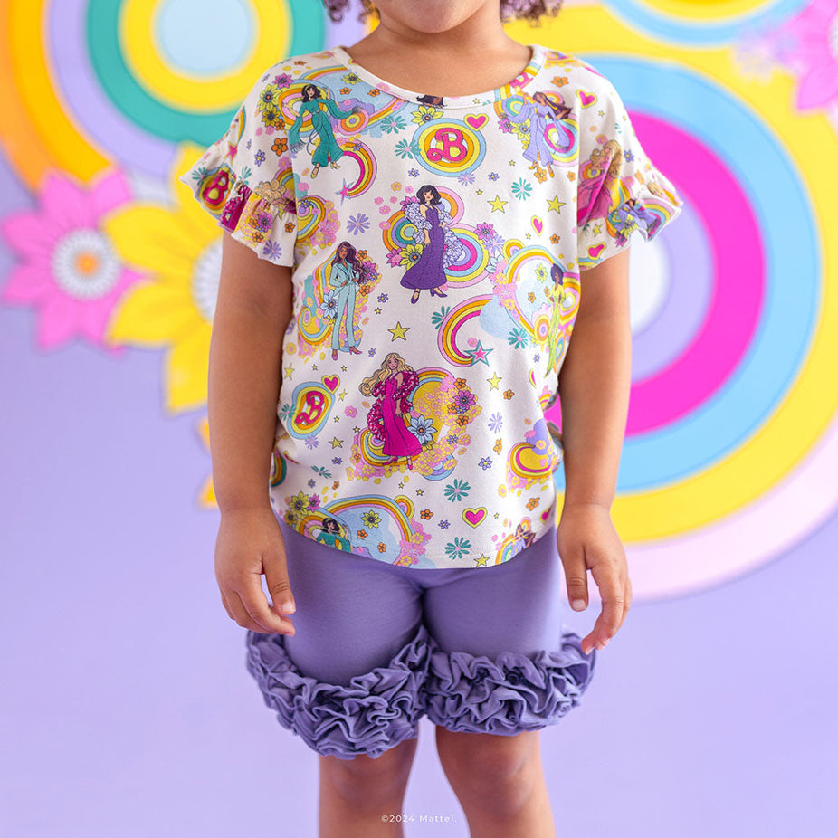 Groovy Barbie™ and Friends Ruffled Boxy Tee