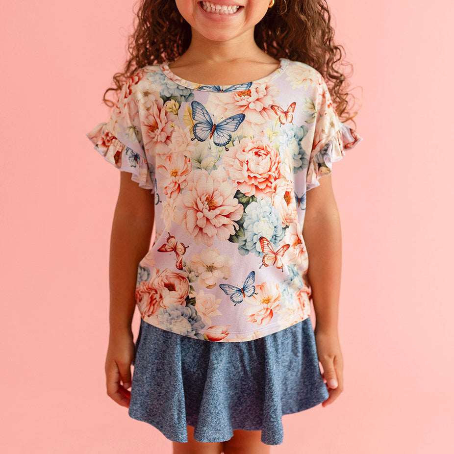 Tindra Ruffled Boxy Tee