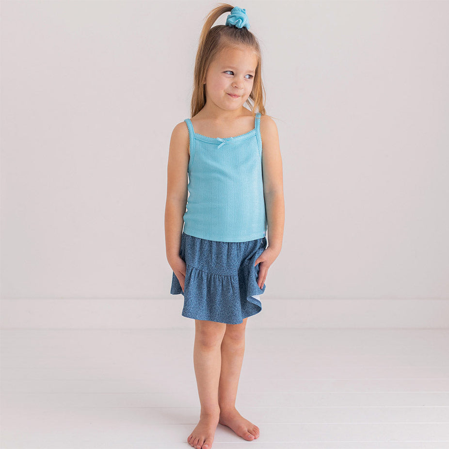 Spring Dusk Blue Pointelle Cami
