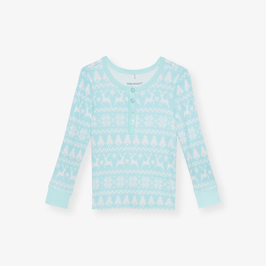 Tedrick Waffle Henley Top