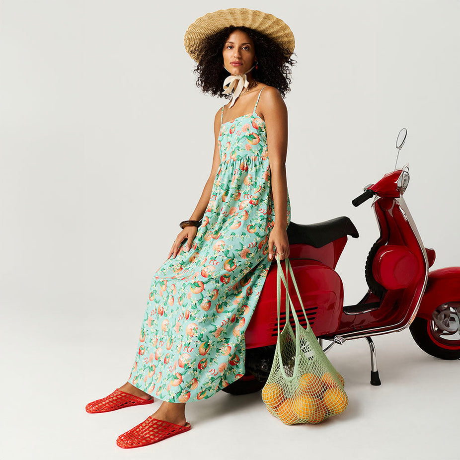 Arancia Women's Bamboo Challis Maxi Dress