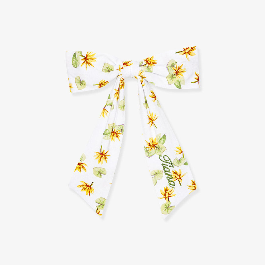 Disney Tiana Waterlilies Luxe Bow Hair Clip