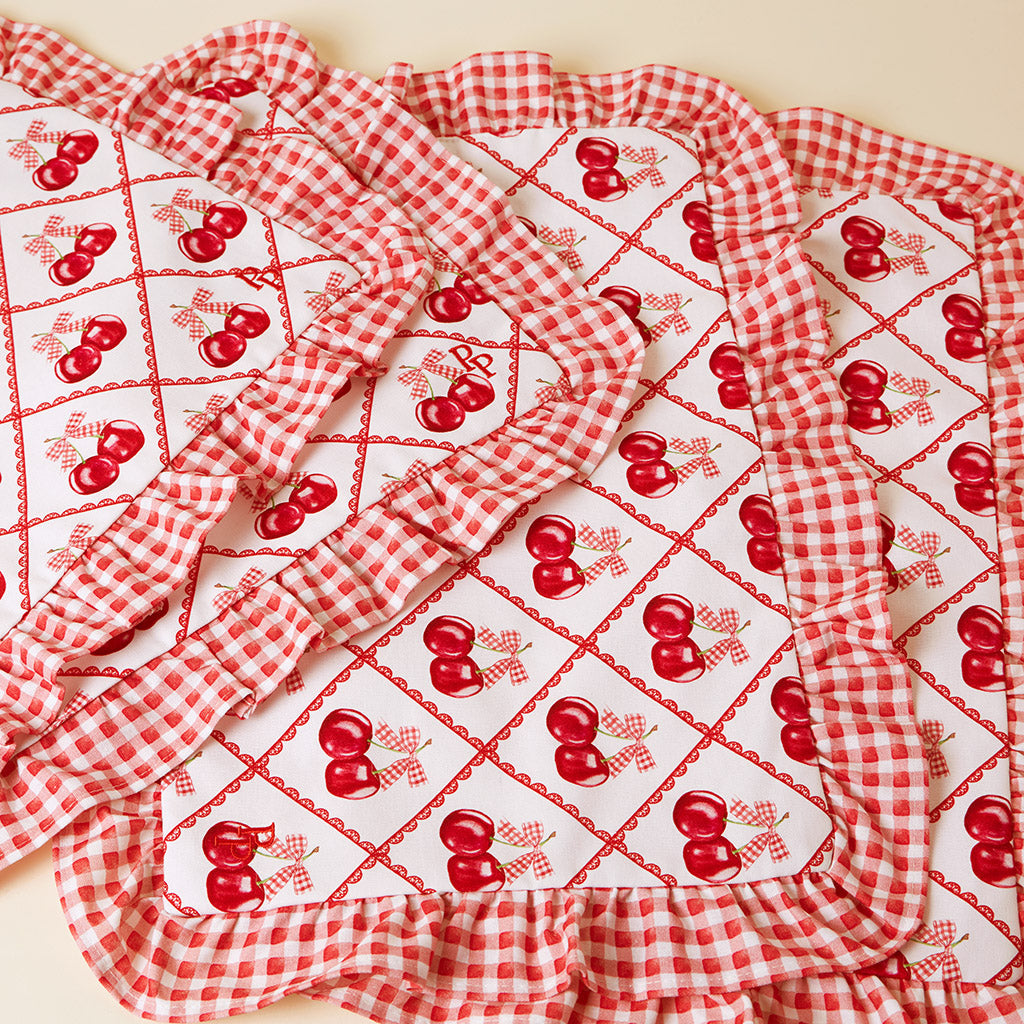 Cheryl Ruffled Placemat Set