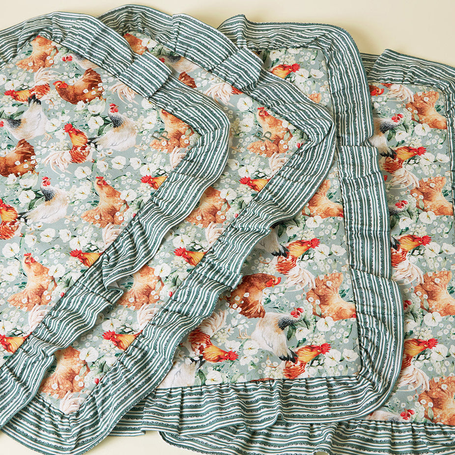 Janet Ruffled Placemat Set