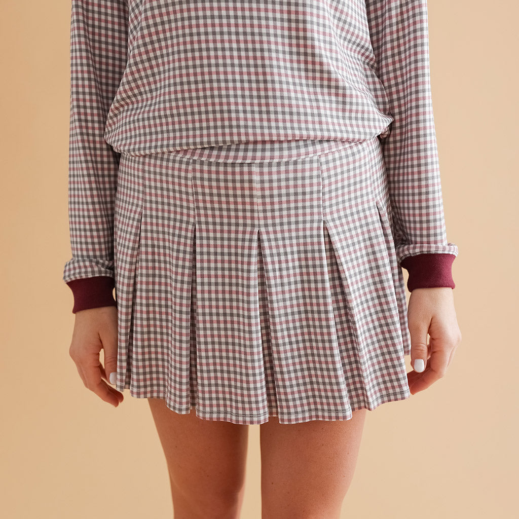 American Girl® Samantha Parkington™ Women's French Terry Pleated Skort