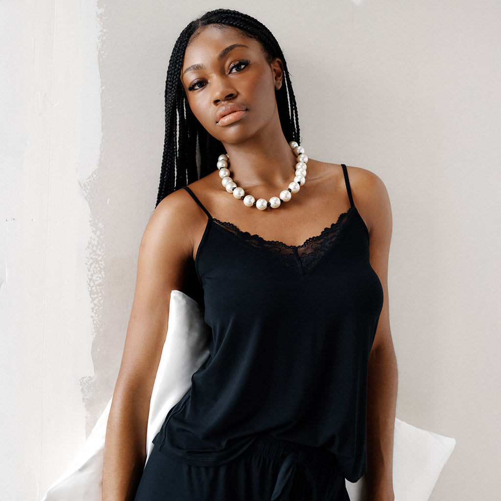 Women's Black Lace Cami