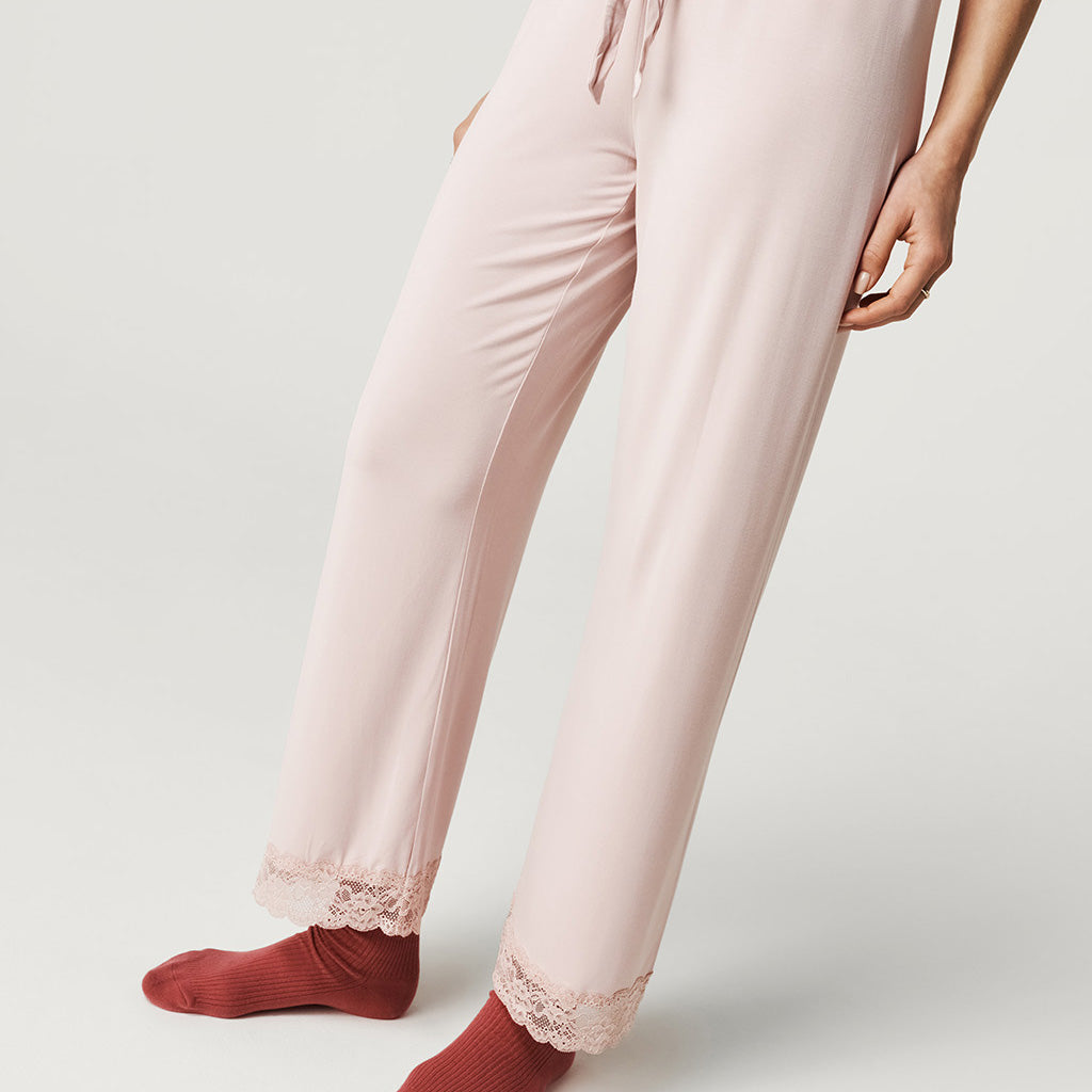 Delaney Blush Women's Lace Pajama Pants