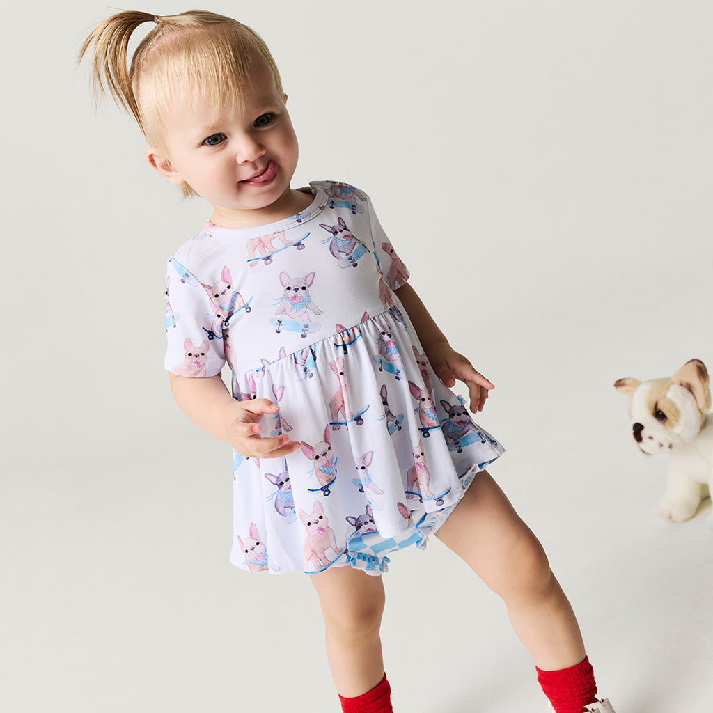 Toby Peplum Ruffled Bummie Set