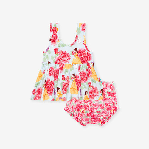 Disney Princess Belle Peplum Bummie Set