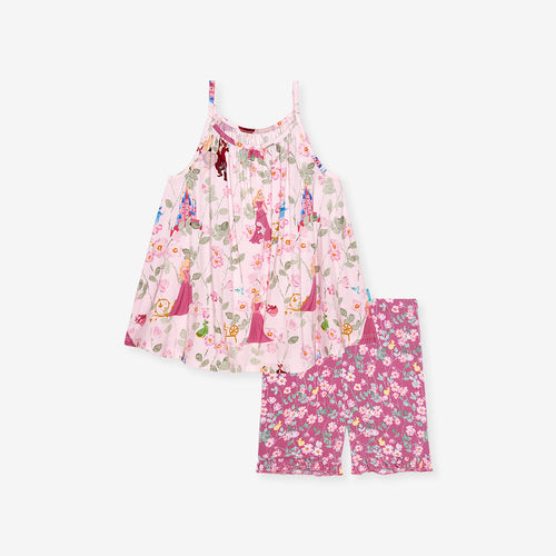 Disney Princess Aurora Top Ruffled Short Set