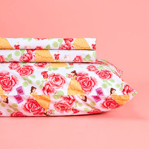 Disney Princess Belle Sheet Pillow Cover Set