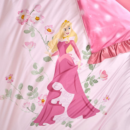 Disney Princess Aurora Reversible Ruffled Duvet Cover
