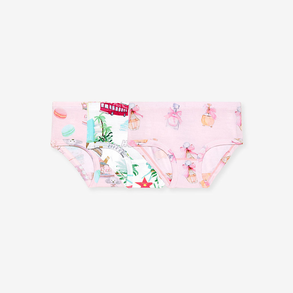 Posh Paris Girls' Brief Set