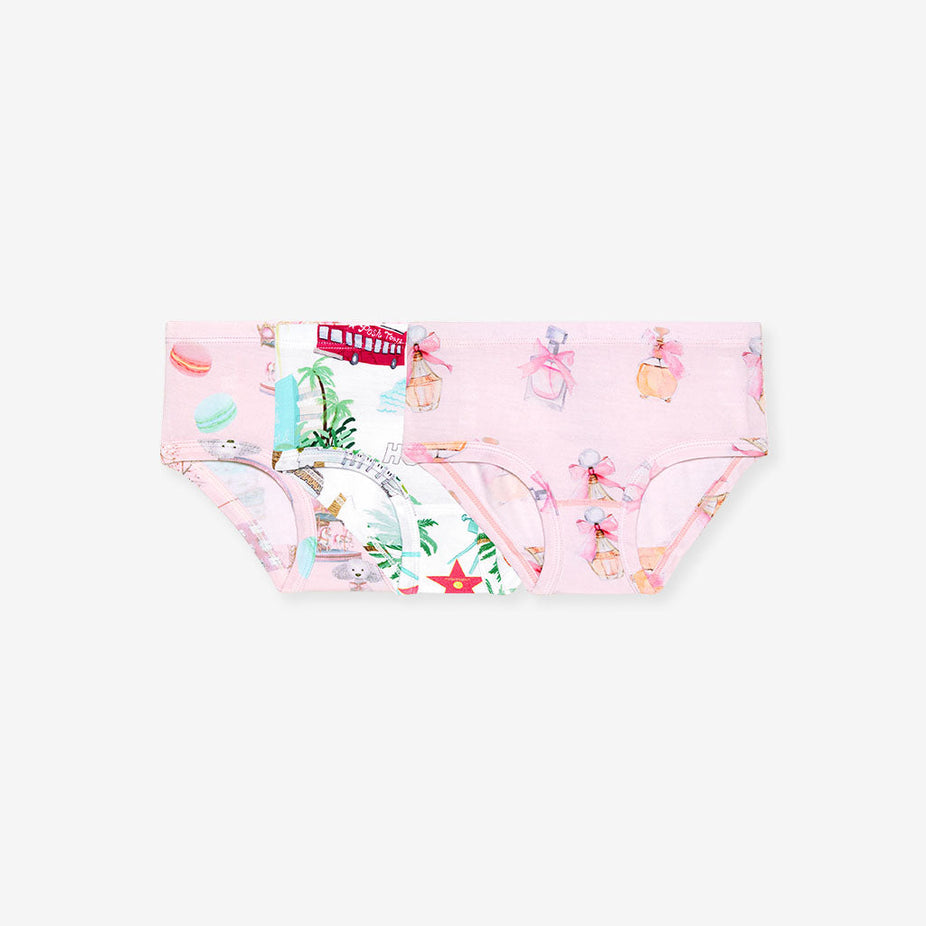 Posh Paris Girls' Brief Set