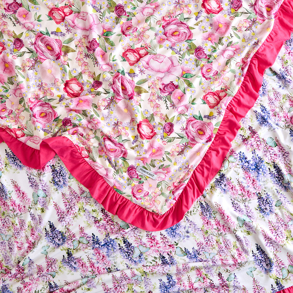 Elly & Laura Jane Ruffled Luxe Patoo® Blanket