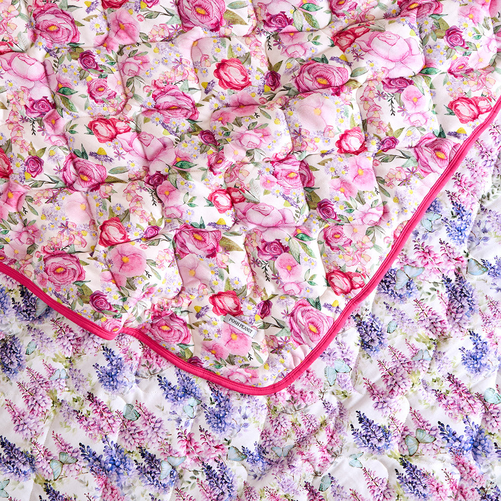 Elly & Laura Jane Reversible Quilted Patoo® Blanket