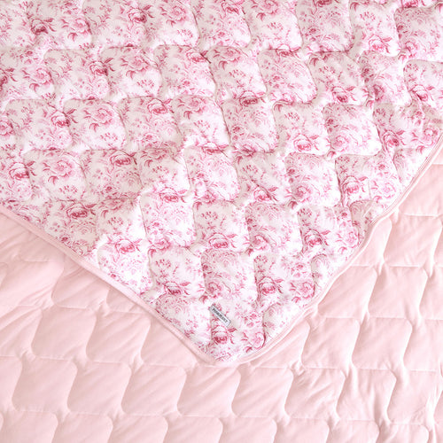 Jolene & Delaney Blush Reversible Quilted Patoo® Blanket