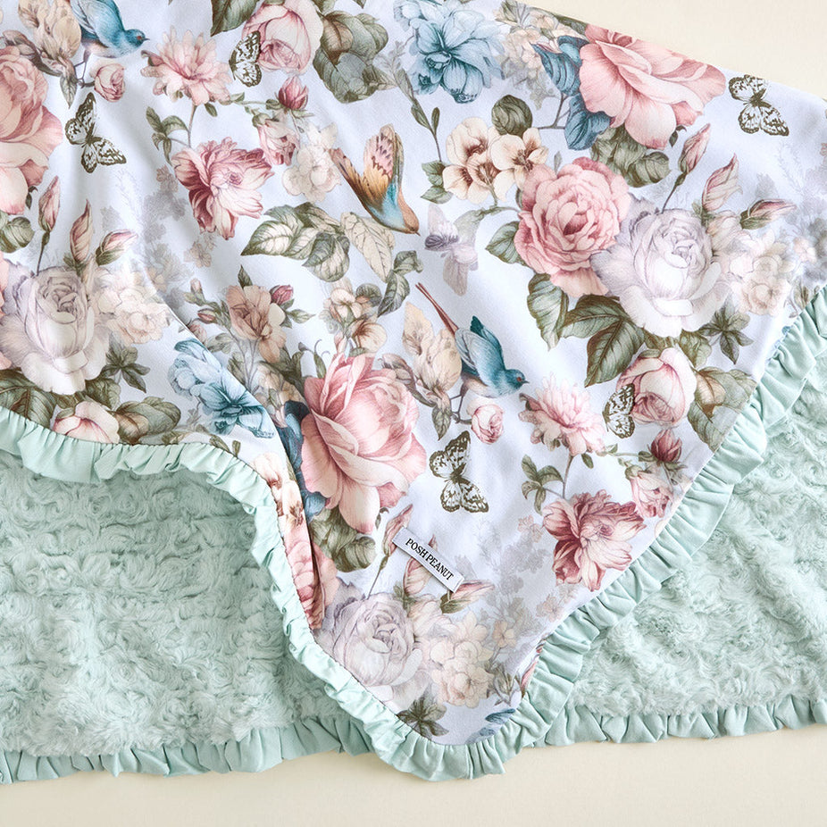 Amarantha Minky Ruffled Luxette Patoo® Blanket