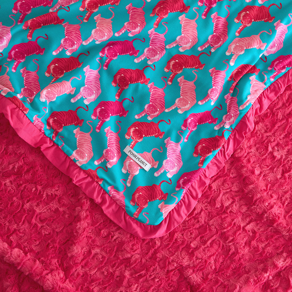 Le Tigre Minky Ruffled Luxette Patoo® Blanket