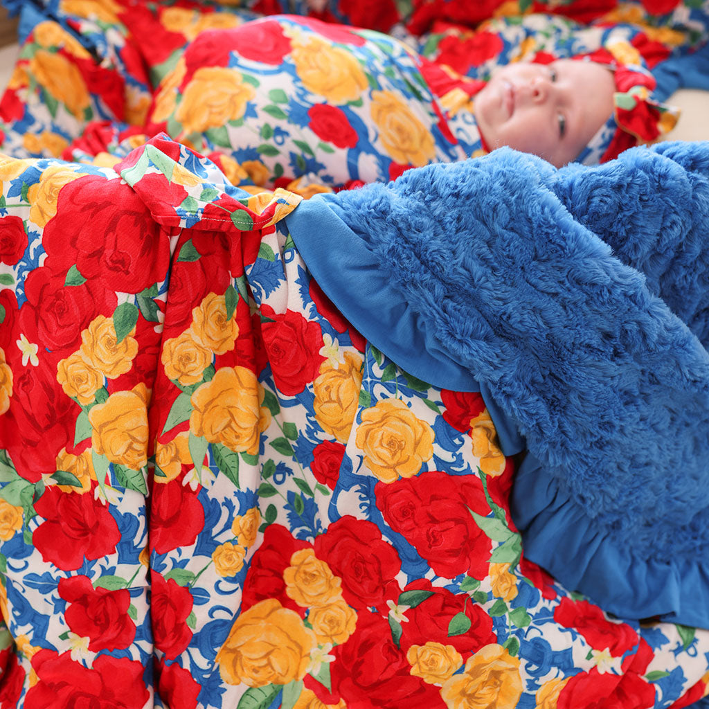 Valentina Minky Ruffled Luxe Patoo® Blanket