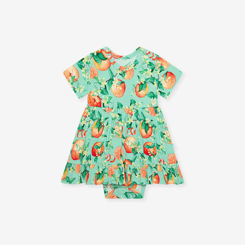 Arancia Ruffled Twirl Bodysuit Dress
