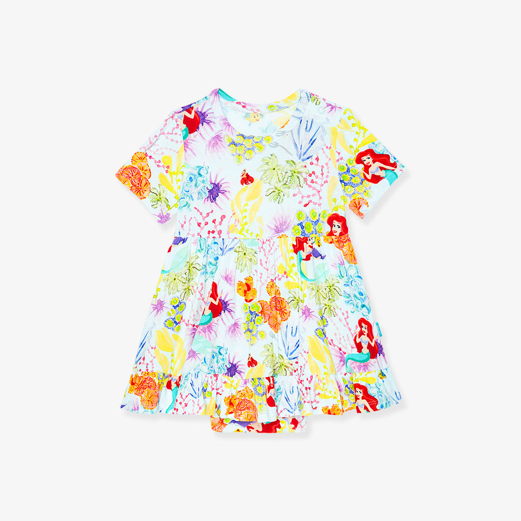 Disney Princess Ariel Ruffled Twirl Bodysuit Dress