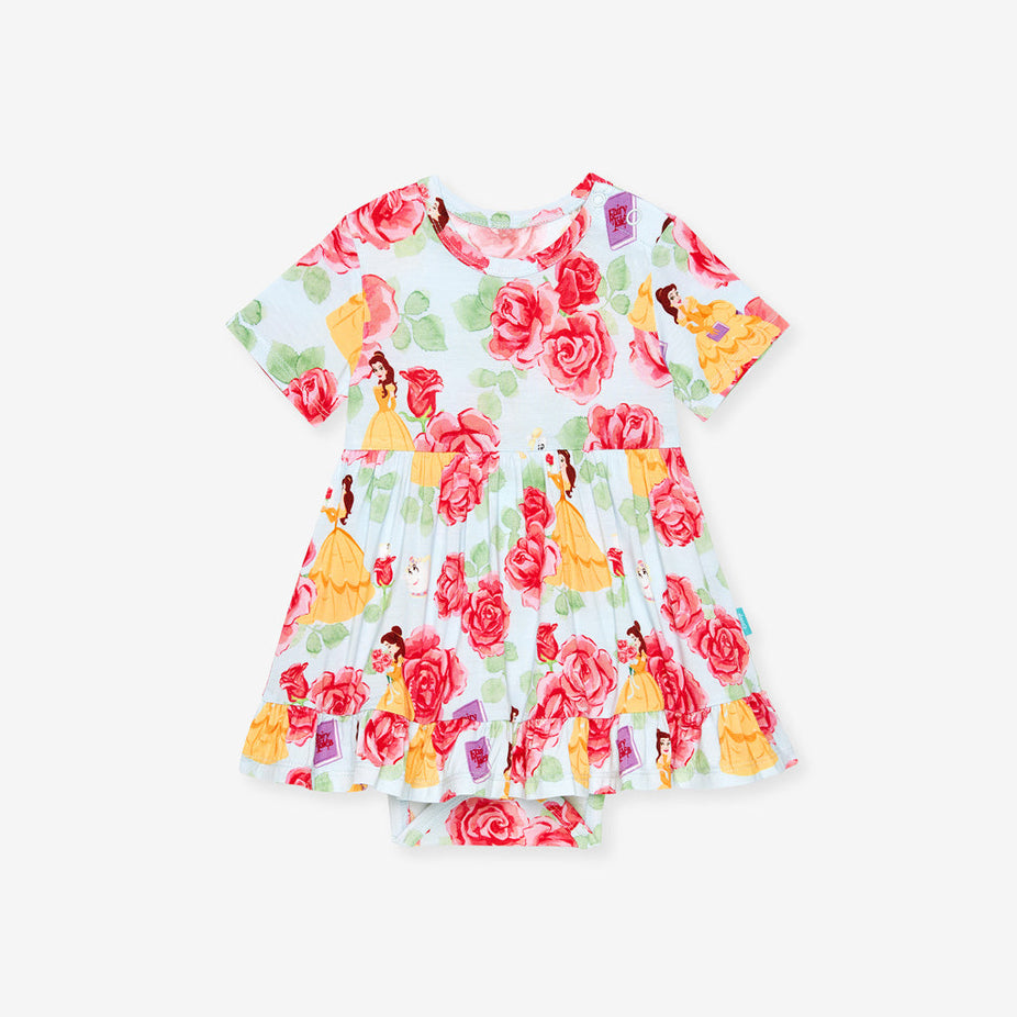 Disney Princess Belle Ruffled Twirl Bodysuit Dress