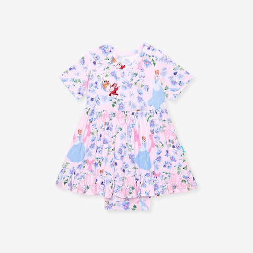 Disney Princess Cinderella Ruffled Twirl Bodysuit Dress