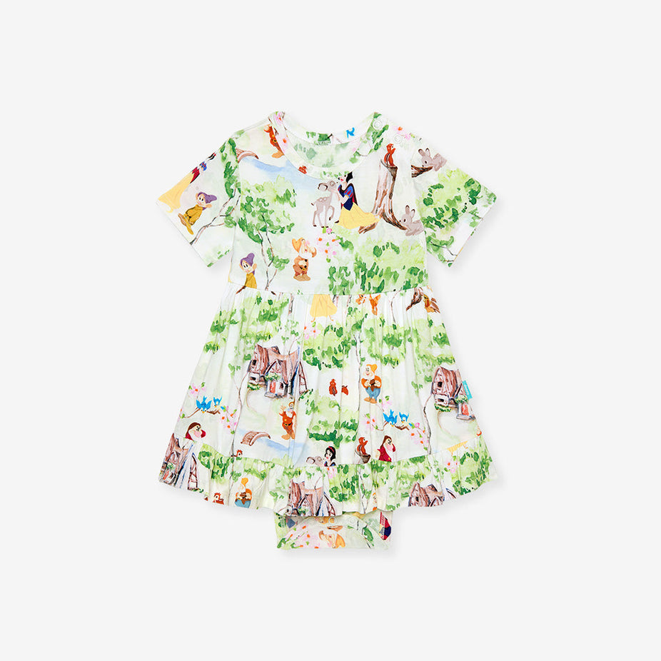 Disney Princess Snow White Ruffled Twirl Bodysuit Dress