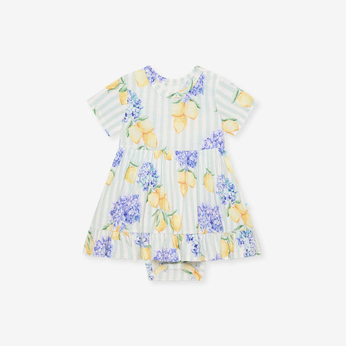 Nicola Ruffled Twirl Bodysuit Dress