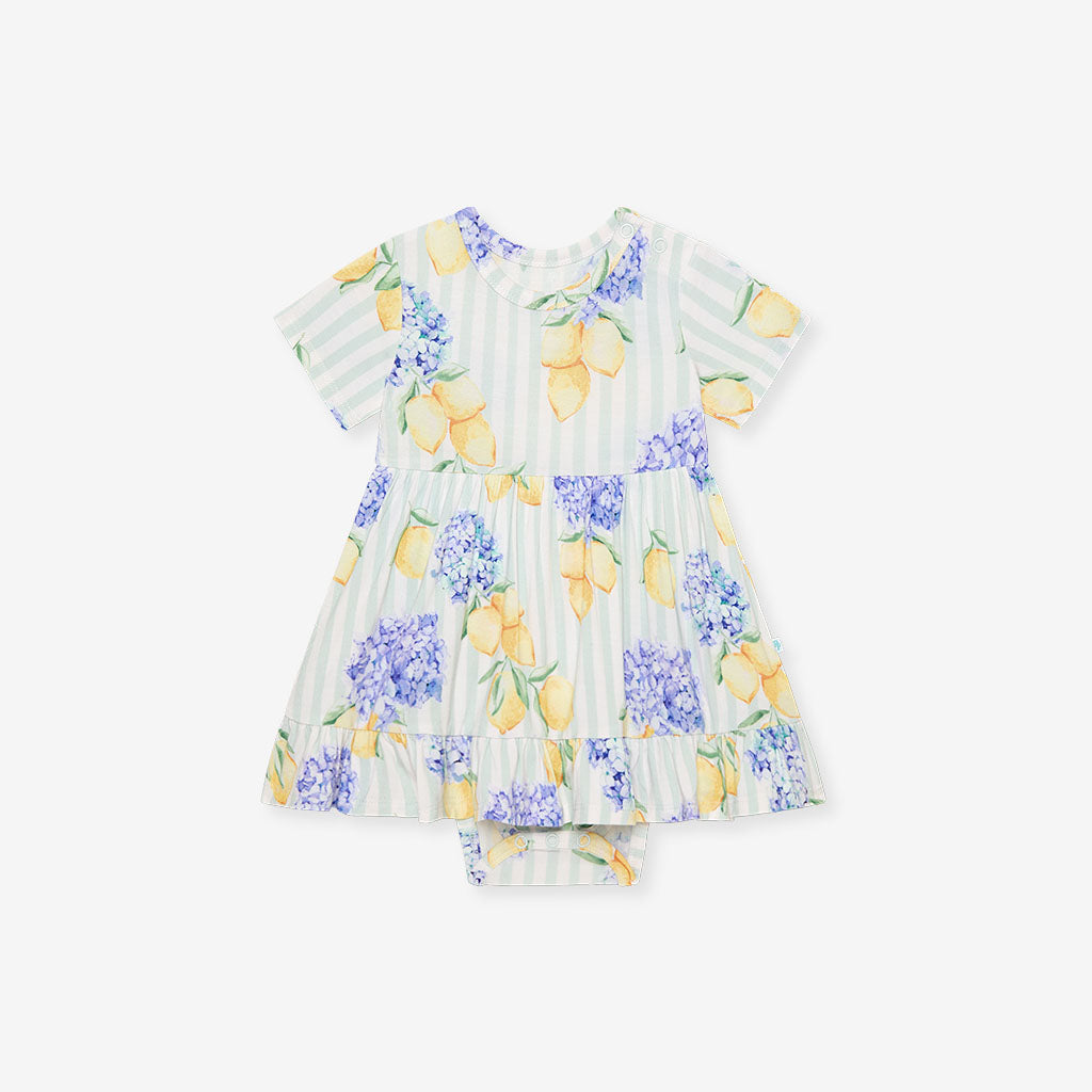 Nicola Ruffled Twirl Bodysuit Dress