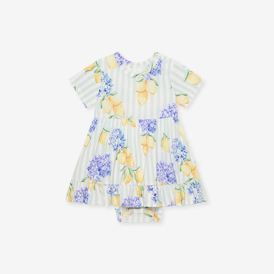 Nicola Ruffled Twirl Bodysuit Dress