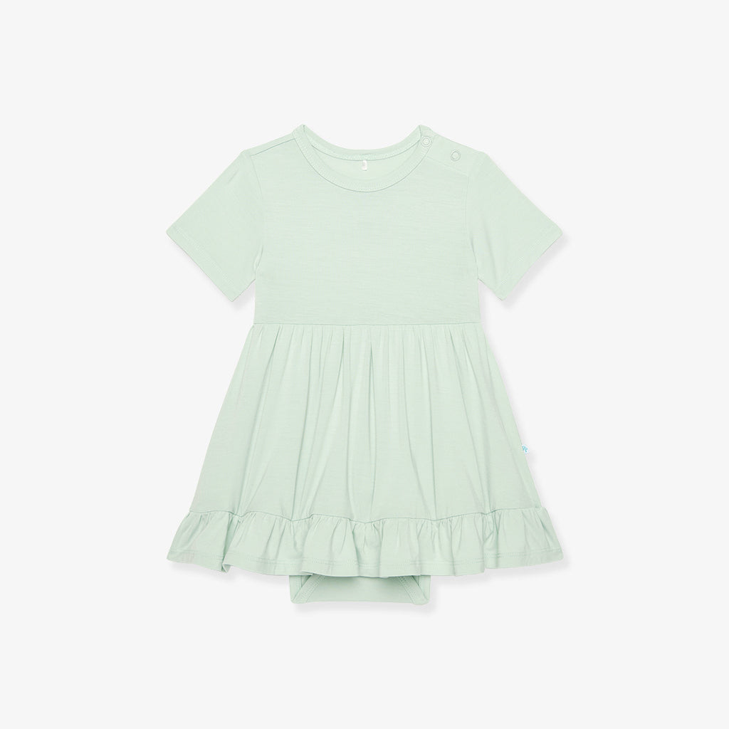 Surf Spray Ruffled Twirl Bodysuit Dress