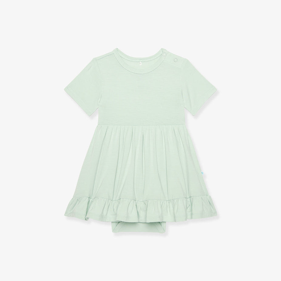 Surf Spray Ruffled Twirl Bodysuit Dress